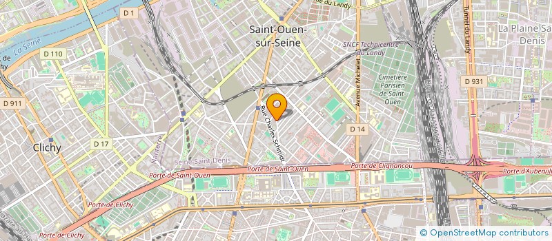localisation de l'entreprise MONSIEUR LE ZINC à SAINT-OUEN-SUR-SEINE