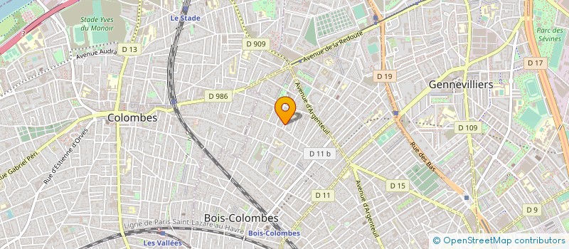 localisation de l'entreprise MONSIEUR LEAKHENA OUM à BOIS-COLOMBES