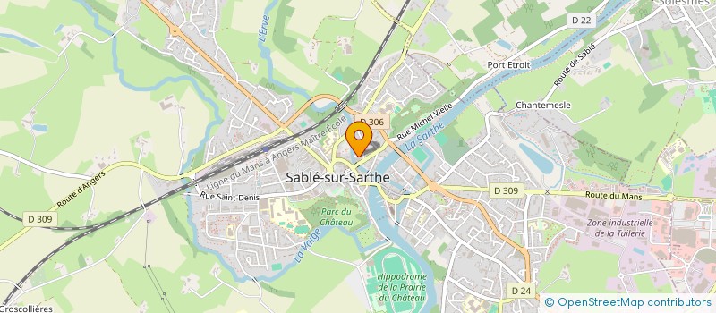 localisation de l'entreprise MONSIEUR LEANDRE CHAPEAU  SABLE-SUR-SARTHE