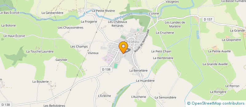 localisation de l'entreprise MONSIEUR LEANDRE CHEVILLARD  OISSEAU