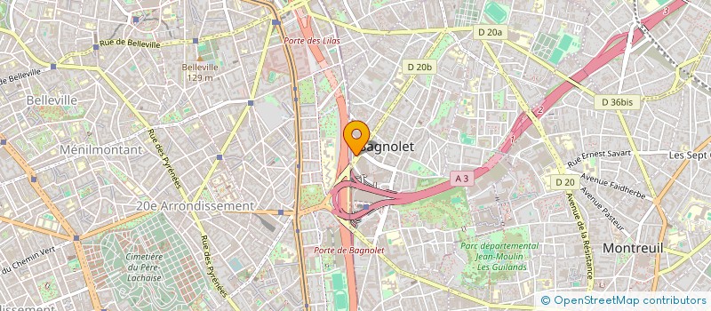 localisation de l'entreprise MONSIEUR LEANDRE CORTHAY à BAGNOLET
