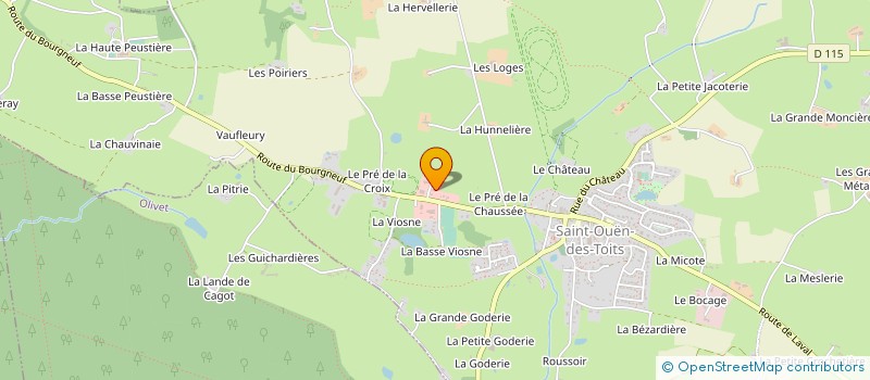 localisation de l'entreprise MONSIEUR LEANDRE DUCHEMIN  LE BOURGNEUF-LA-FORET