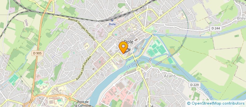 localisation de l'entreprise MONSIEUR LEANDRE FROIDEVAUX à DOLE