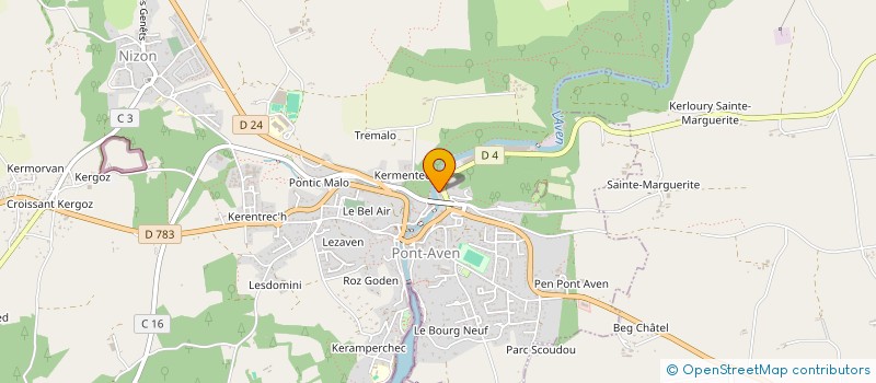 localisation de l'entreprise MONSIEUR LEANDRE GAILLARD  PONT-AVEN