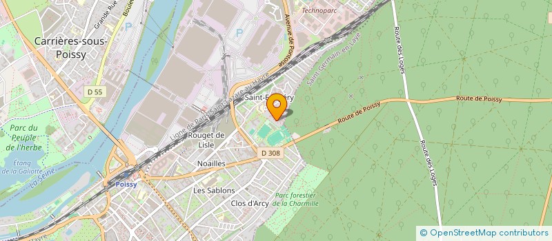 localisation de l'entreprise MONSIEUR LEANDRE KOMBO  POISSY