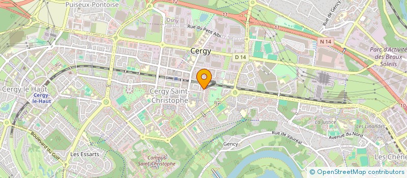 localisation de l'entreprise MONSIEUR LEANDRE KONTE  CERGY