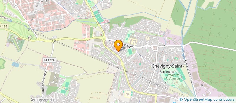 localisation de l'entreprise MONSIEUR LEANDRE LAVALLEE  CHEVIGNY-SAINT-SAUVEUR