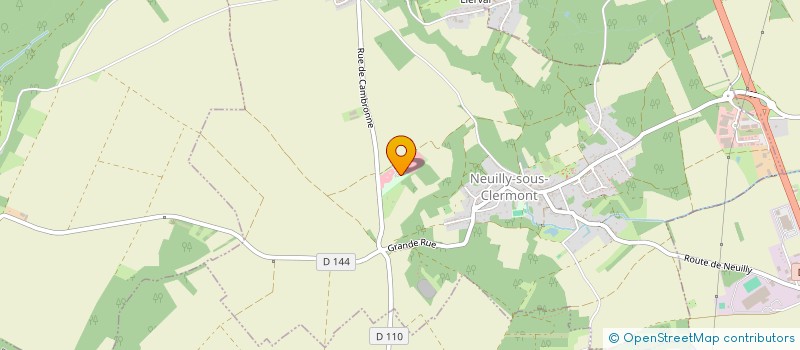 localisation de l'entreprise MONSIEUR LEANDRE LEVEQUE  NEUILLY-SOUS-CLERMONT