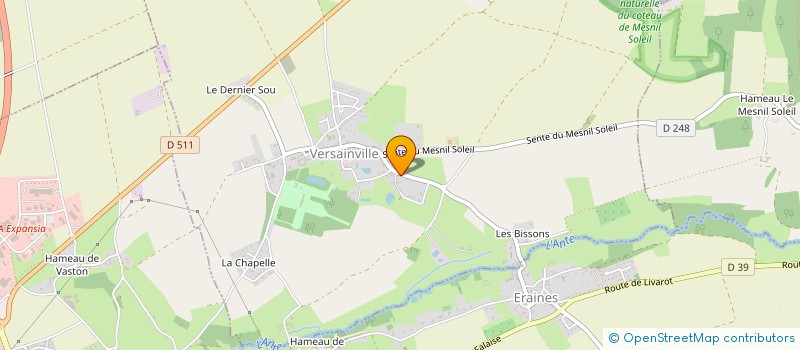 localisation de l'entreprise MONSIEUR LEANDRE LIENERT  VERSAINVILLE