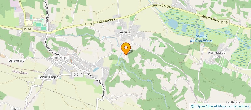 localisation de l'entreprise MONSIEUR LEANDRE MIEGE  SAINT-CHEF