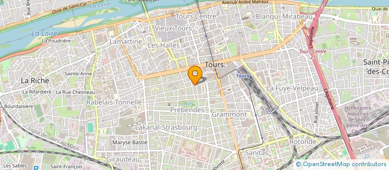 localisation de l'entreprise MONSIEUR LEANDRE MOSSE  TOURS