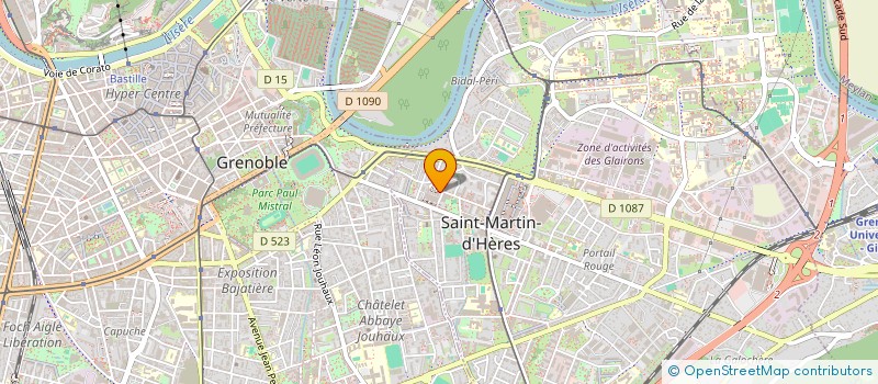 localisation de l'entreprise MONSIEUR LEANDRE THOMAS ZAGBAYOU  SAINT-MARTIN-D'HERES