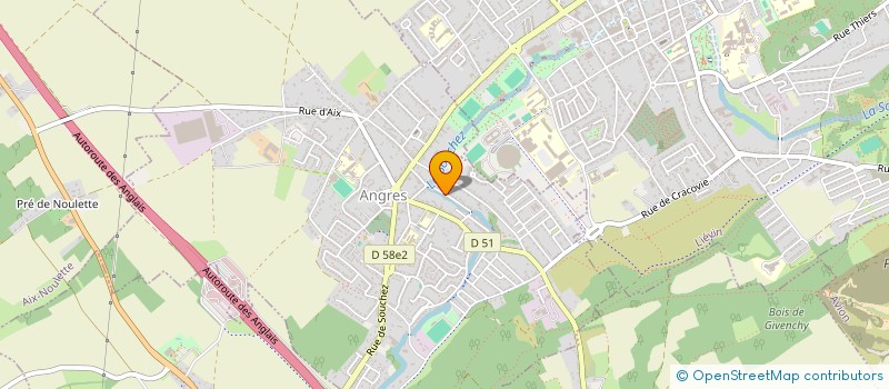 localisation de l'entreprise MONSIEUR LEANDRE VENTELON à ANGRES