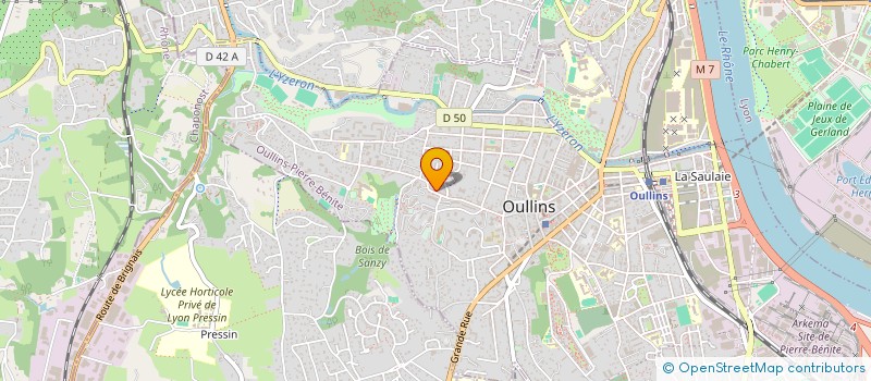 localisation de l'entreprise MONSIEUR LEANDRO DE SOUZA CRUZ  OULLINS-PIERRE-BENITE