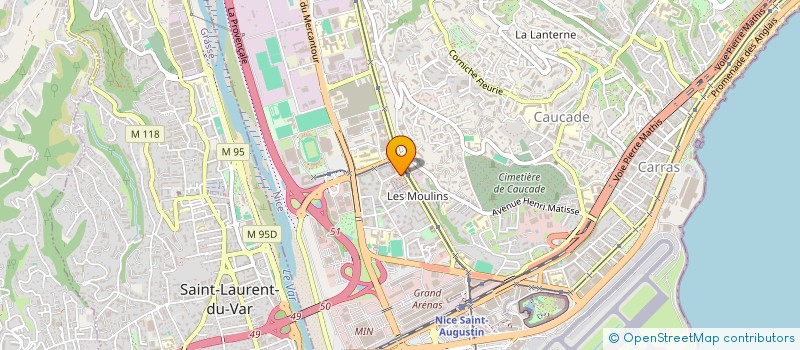 localisation de l'entreprise MONSIEUR LEANDRO MONTEIRO DIAS  NICE