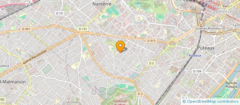 localisation de l'entreprise MONSIEUR LECOQ ARSENE  NANTERRE