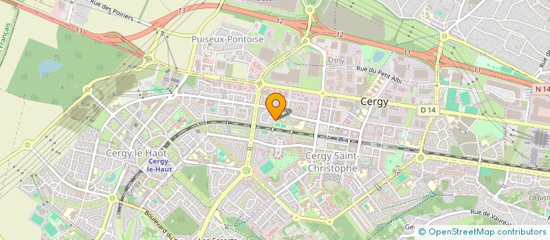 localisation de l'entreprise MONSIEUR LECTATE IRENE ADJIBI  CERGY