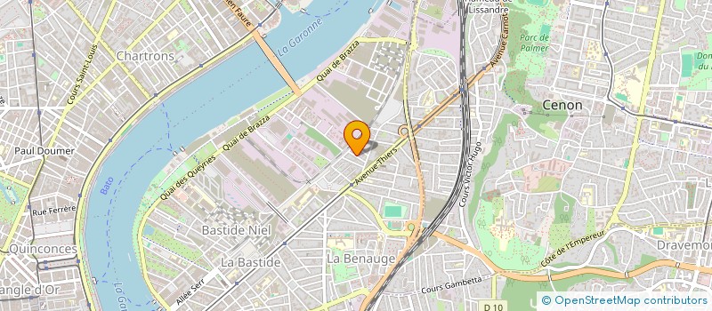 localisation de l'entreprise MONSIEUR LEDRIC MVE ASSEKO  BORDEAUX