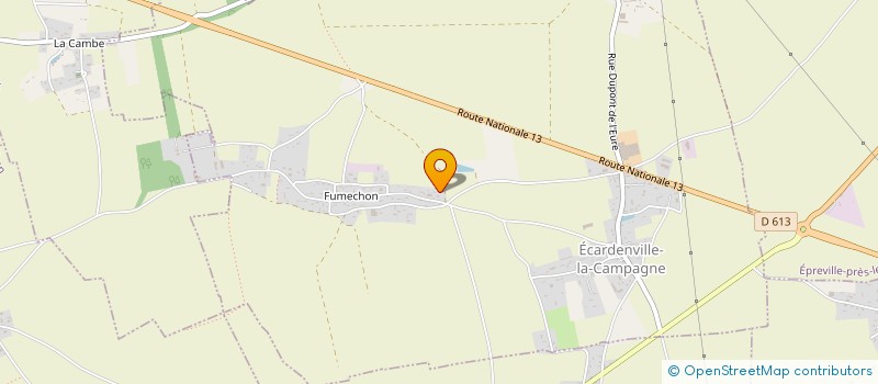 localisation de l'entreprise MONSIEUR LEE GALERNE  ECARDENVILLE-LA-CAMPAGNE