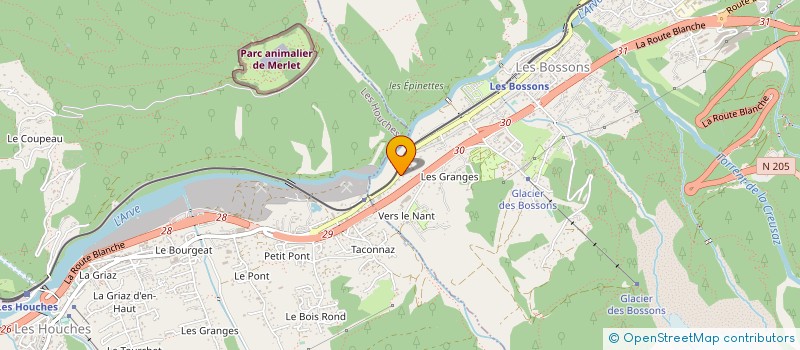 localisation de l'entreprise MONSIEUR LEE MARK HUDDLESTON  CHAMONIX-MONT-BLANC