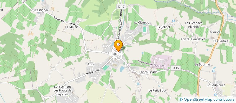 localisation de l'entreprise MONSIEUR LEE MOORE  SIGOULES-ET-FLAUGEAC