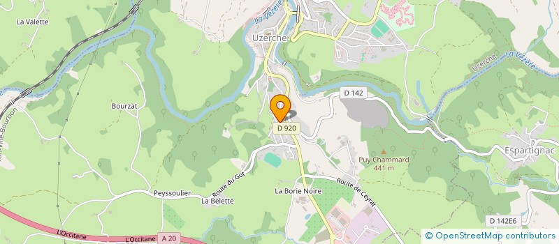 localisation de l'entreprise MONSIEUR LEE-ROY TOUZEY  UZERCHE