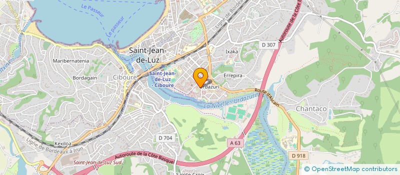 localisation de l'entreprise MONSIEUR LEEROY BORGES MARTINS  SAINT-JEAN-DE-LUZ