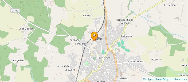 localisation de l'entreprise MONSIEUR LEEROY LE PECHOUR  PLUVIGNER