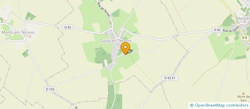 localisation de l'entreprise MONSIEUR LEFEVRE FREDERIC  GOUY-EN-TERNOIS