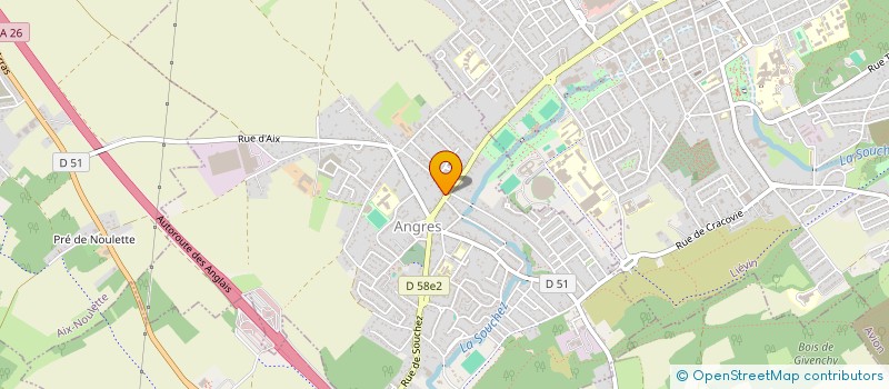 localisation de l'entreprise MONSIEUR LEI HUANG à ANGRES