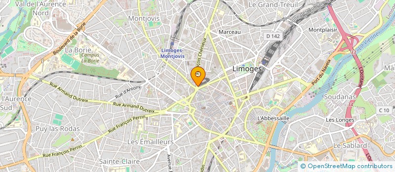 localisation de l'entreprise MONSIEUR LELIEN DEGUEURSE  LIMOGES
