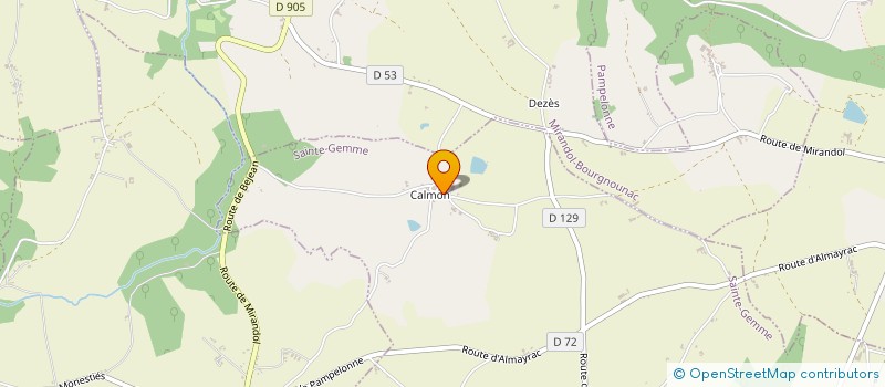 localisation de l'entreprise MONSIEUR LENA C DELPORTE  MIRANDOL-BOURGNOUNAC