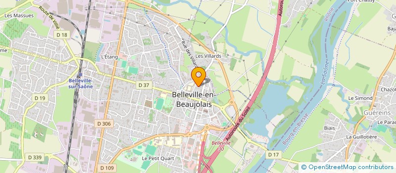 localisation de l'entreprise MONSIEUR LENA C GUIFFIER à BELLEVILLE-EN-BEAUJOLAIS
