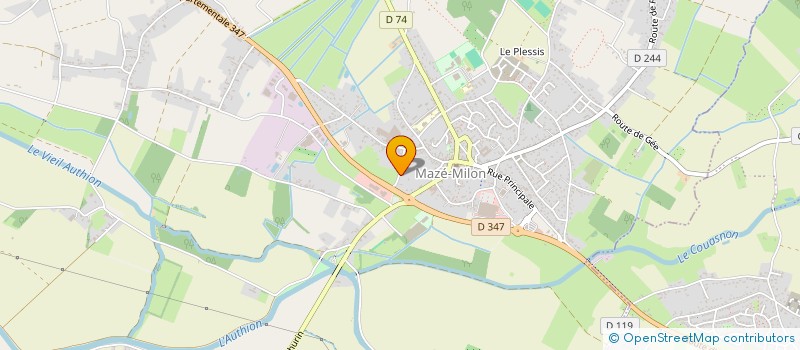 localisation de l'entreprise MONSIEUR LENAIC BLIN  MAZE-MILON