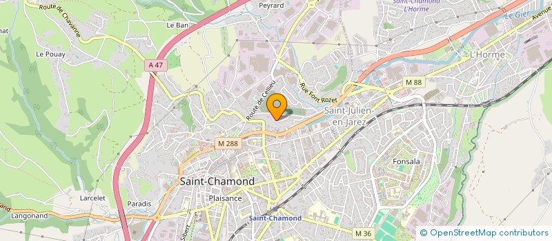 localisation de l'entreprise MONSIEUR LENAIC CHARDON  SAINT-CHAMOND