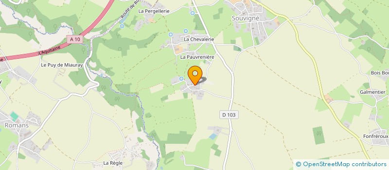 localisation de l'entreprise MONSIEUR LENAIC JAMONNEAU  SOUVIGNE