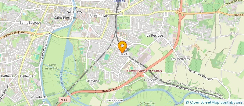 localisation de l'entreprise MONSIEUR LENI ALBOU  SAINTES