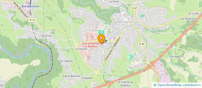 localisation de l'entreprise MONSIEUR LENNY BALDACHINO  MONISTROL-SUR-LOIRE