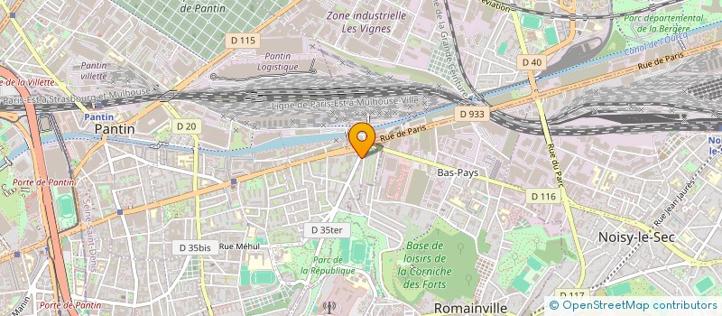 localisation de l'entreprise MONSIEUR LENNY COURTEAU  PANTIN