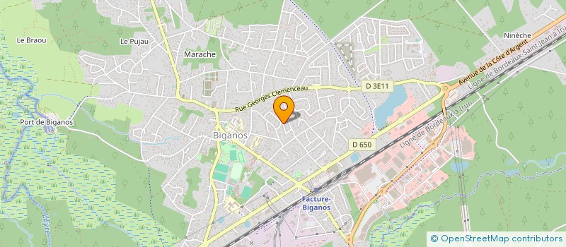 localisation de l'entreprise MONSIEUR LENNY ETCHEPARE  BIGANOS