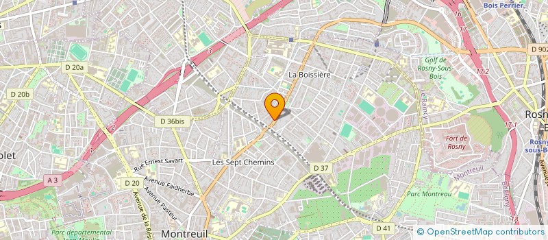 localisation de l'entreprise MONSIEUR LENNY FERNANDES CAMARA à MONTREUIL
