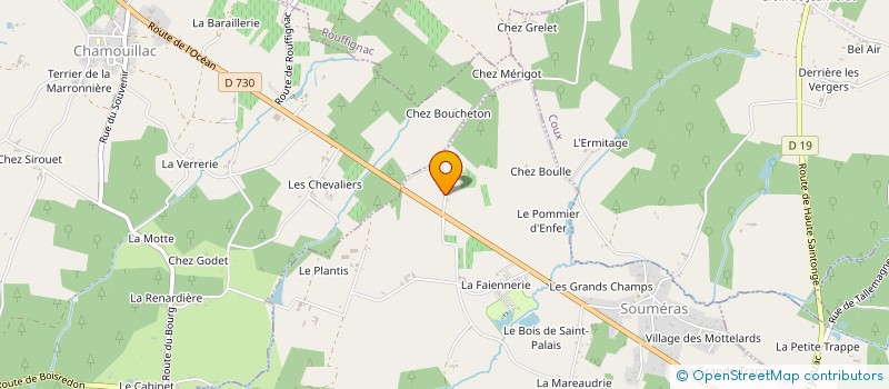 localisation de l'entreprise MONSIEUR LENNY GIRARDEAU  POMMIERS-MOULONS