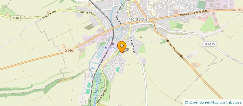 localisation de l'entreprise MONSIEUR LENNY JUSSELME  MONTDIDIER