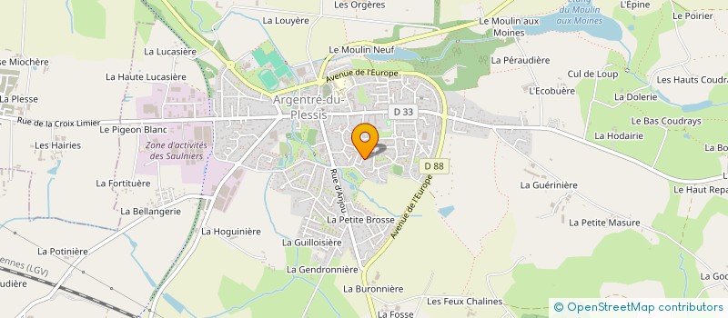 localisation de l'entreprise MONSIEUR LENNY LOUIS  ARGENTRE-DU-PLESSIS