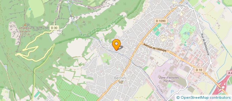 localisation de l'entreprise MONSIEUR LENNY SARTRE  CROLLES