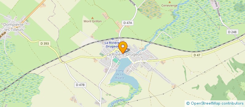 localisation de l'entreprise MONSIEUR LENNY TOURNIER  LA RIVIERE-DRUGEON