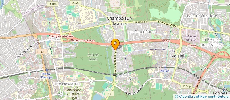 localisation de l'entreprise MONSIEUR LENY BENCHERIF  CHAMPS-SUR-MARNE