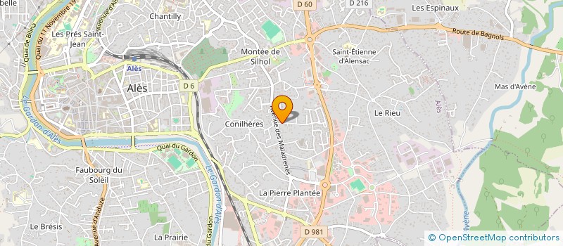 localisation de l'entreprise MONSIEUR LENY CARRE à ALES