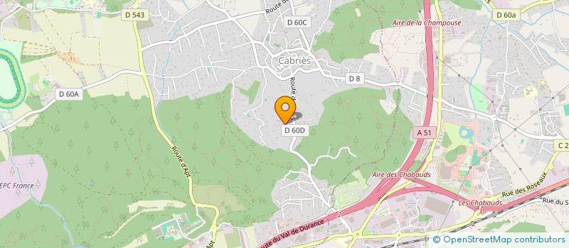 localisation de l'entreprise MONSIEUR LENY COURIVAUD-PERALDI à CABRIES