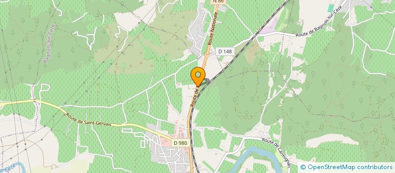 localisation de l'entreprise MONSIEUR LENY MEINARD  BAGNOLS-SUR-CEZE